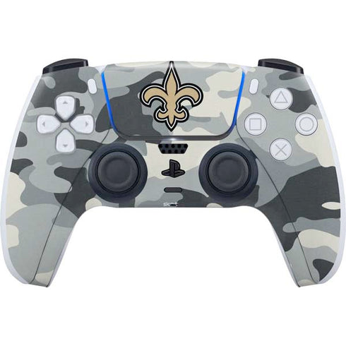 NFL New Orleans Saints Camo PS5 Controller Skin