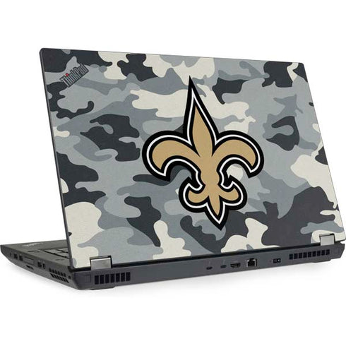 NFL New Orleans Saints Camo Lenovo ThinkPad Skin