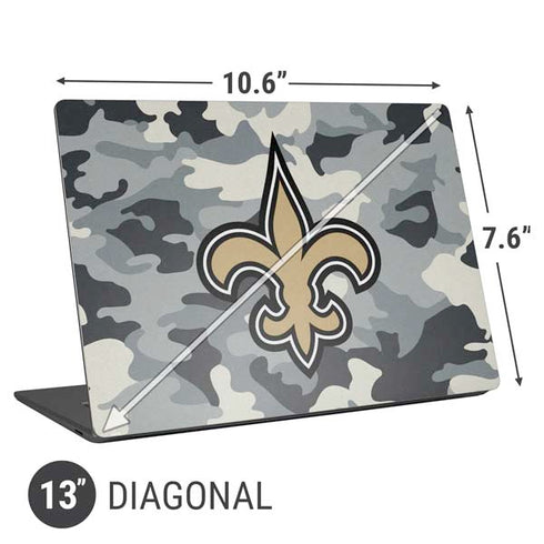 NFL New Orleans Saints Camo Universal Laptop 13in (10.6 x 7.6in) Skin