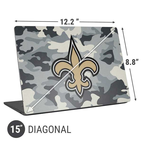 NFL New Orleans Saints Camo Universal Laptop 15in (12.2 x 8.8in) Skin