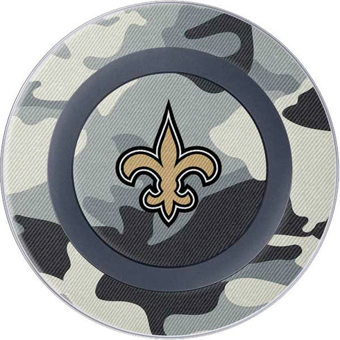 NFL New Orleans Saints Camo Wireless Charger Skin