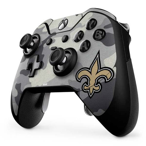 NFL New Orleans Saints Camo Xbox One Elite Controller Skin