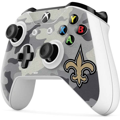 NFL New Orleans Saints Camo Xbox One S Controller Skin