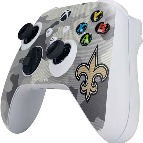 NFL New Orleans Saints Camo Xbox Series S Controller Skin
