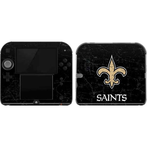 NFL New Orleans Saints Distressed Nintendo 2DS Skin