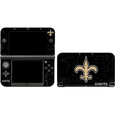 NFL New Orleans Saints Distressed 3DS XL 2015 Skin