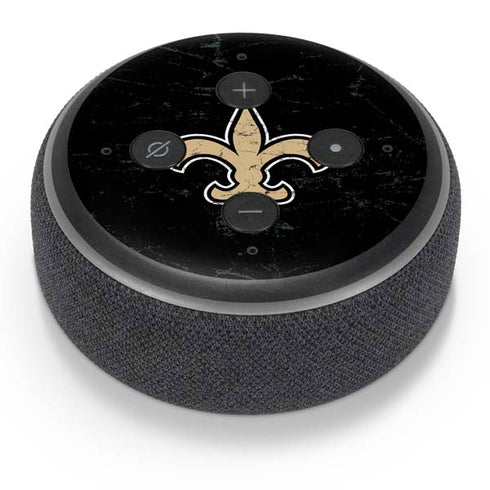 NFL New Orleans Saints Distressed Amazon Echo Dot Skin
