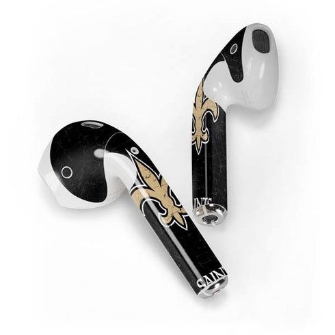 NFL New Orleans Saints Distressed Apple AirPods Skin
