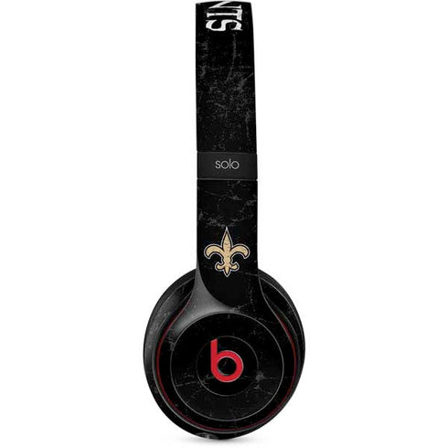 NFL New Orleans Saints Distressed Beats Solo 2 Wireless Skin