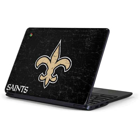 NFL New Orleans Saints Distressed Samsung Chromebook Skin