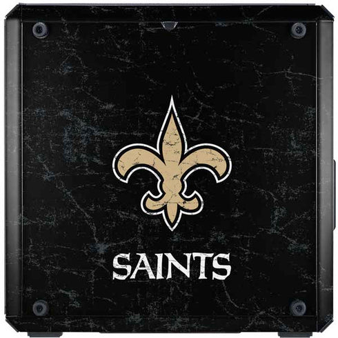 NFL New Orleans Saints Distressed Cooler Master MasterBox Q300L Mini Tower Skin