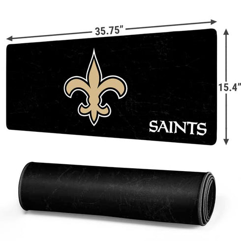 NFL New Orleans Saints Distressed Gaming Mouse Pad