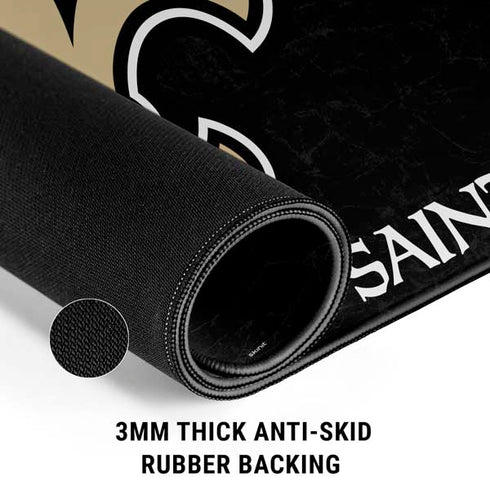 NFL New Orleans Saints Distressed Gaming Mouse Pad