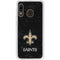 NFL New Orleans Saints Distressed Galaxy A20 Clear Case