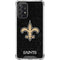 NFL New Orleans Saints Distressed Galaxy A72 5G Clear Case