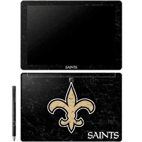 NFL New Orleans Saints Distressed Galaxy Book 12in Skin