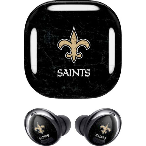 NFL New Orleans Saints Distressed Galaxy Buds Pro Skin