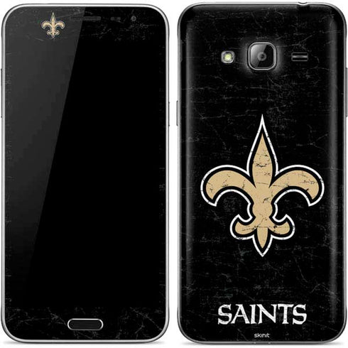 NFL New Orleans Saints Distressed Galaxy J3 Skin