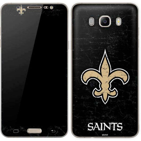 NFL New Orleans Saints Distressed Galaxy J7 Skin