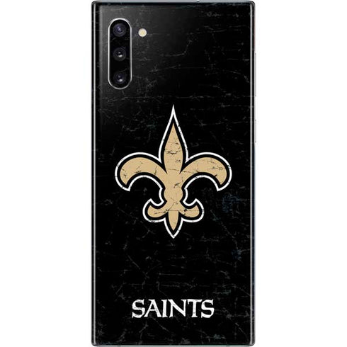 NFL New Orleans Saints Distressed Galaxy Note 10 Skin