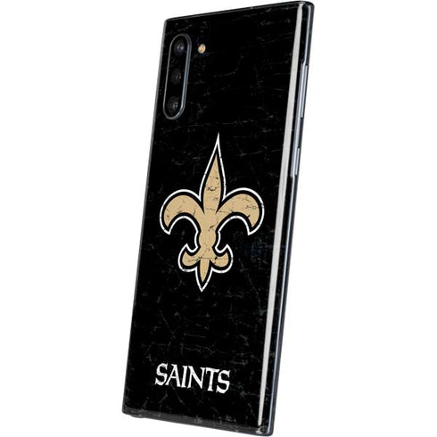 NFL New Orleans Saints Distressed Galaxy Note 10 Skin