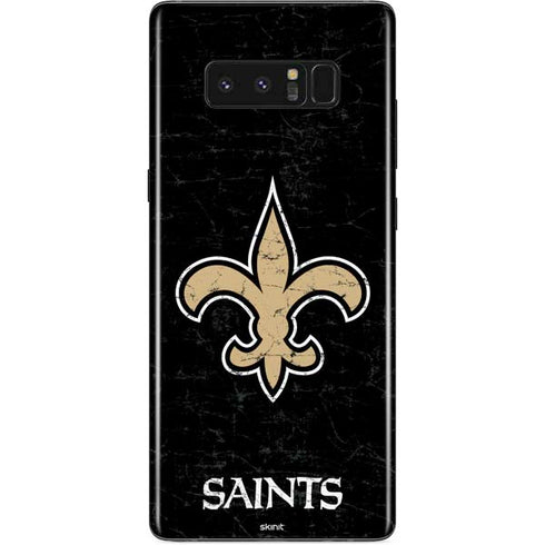 NFL New Orleans Saints Distressed Galaxy Note 8 Skin