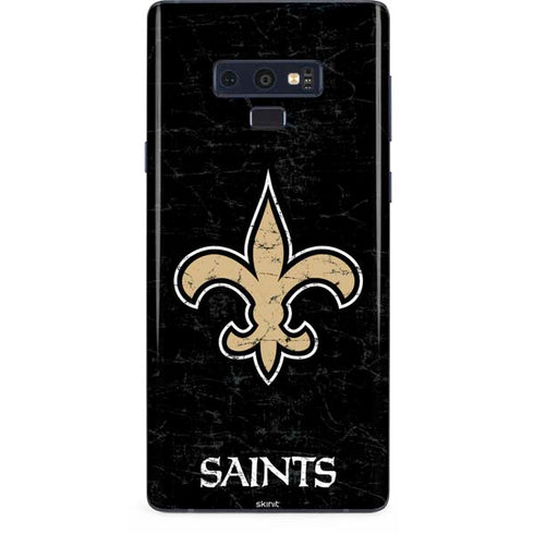 NFL New Orleans Saints Distressed Galaxy Note 9 Skin