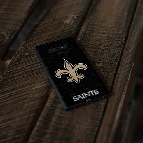 NFL New Orleans Saints Distressed Galaxy Note 9 Skin