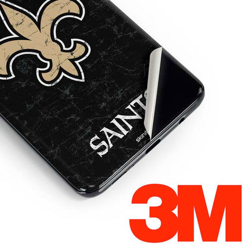 NFL New Orleans Saints Distressed Galaxy S10e Skin
