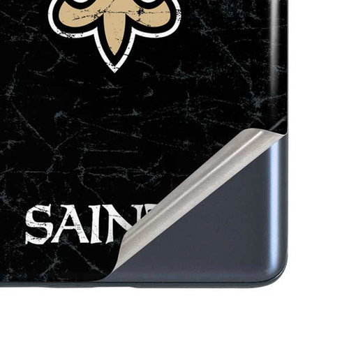 NFL New Orleans Saints Distressed Galaxy S20 Fan Edition Skin