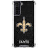 NFL New Orleans Saints Distressed Galaxy S21 5G Clear Case
