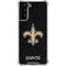 NFL New Orleans Saints Distressed Galaxy S21 FE Clear Case