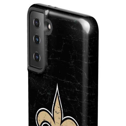 NFL New Orleans Saints Distressed Galaxy S21 FE Pro Case