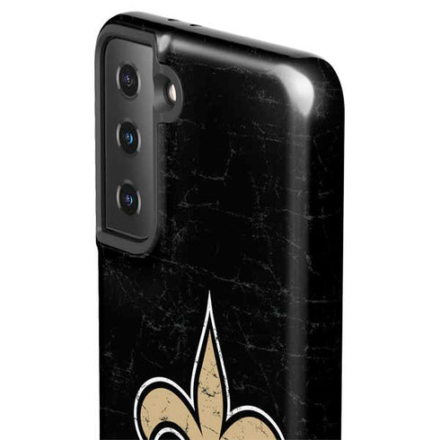 NFL New Orleans Saints Distressed Galaxy S21 Plus 5G Pro Case