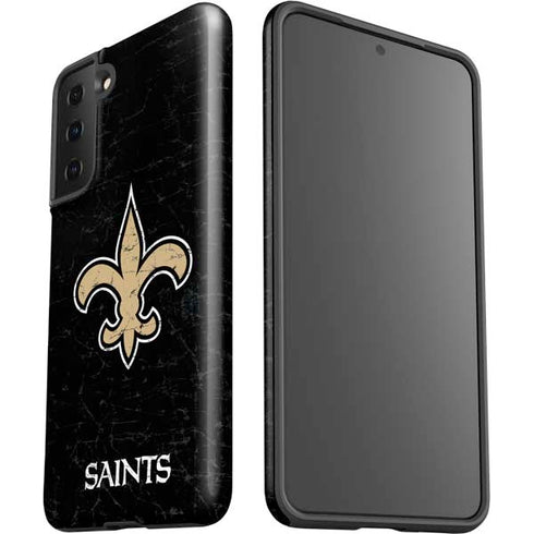 NFL New Orleans Saints Distressed Galaxy S21 Plus 5G Pro Case