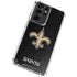 NFL New Orleans Saints Distressed Galaxy S21 Ultra 5G Clear Case
