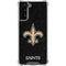 NFL New Orleans Saints Distressed Galaxy S22 Plus Clear Case