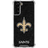NFL New Orleans Saints Distressed Galaxy S22 Plus Clear Case
