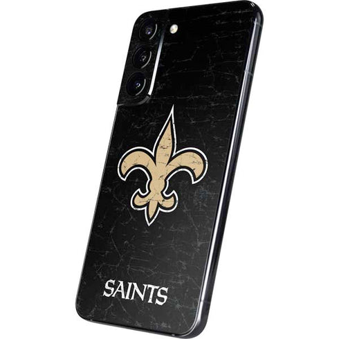 NFL New Orleans Saints Distressed Galaxy S22 Plus Skin