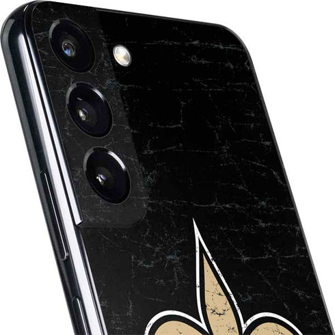 NFL New Orleans Saints Distressed Galaxy S22 Plus Skin