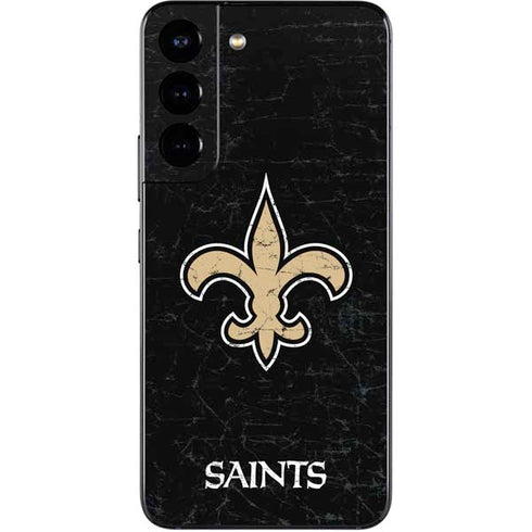 NFL New Orleans Saints Distressed Galaxy S22 Skin
