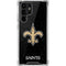 NFL New Orleans Saints Distressed Galaxy S22 Ultra Clear Case