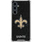 NFL New Orleans Saints Distressed Galaxy S23 FE Clear Case