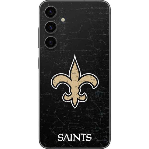 NFL New Orleans Saints Distressed Galaxy S23 FE Skin