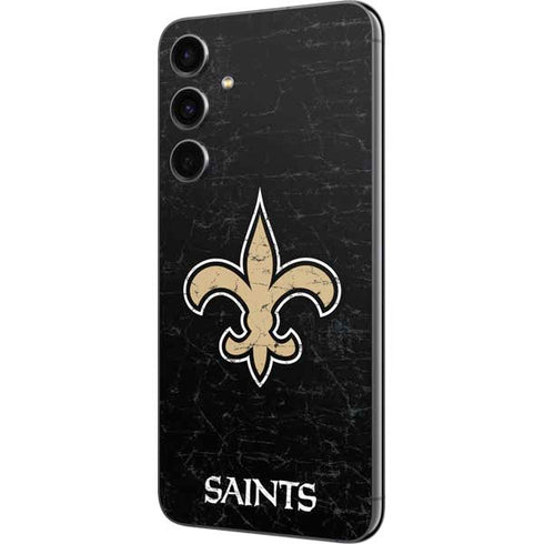 NFL New Orleans Saints Distressed Galaxy S23 FE Skin