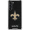 NFL New Orleans Saints Distressed Galaxy S23 Plus Clear Case