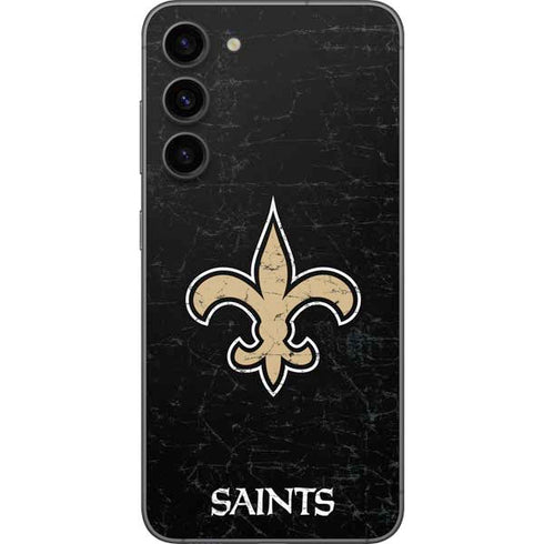 NFL New Orleans Saints Distressed Galaxy S23 Plus Skin