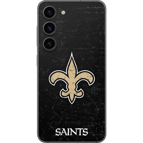 NFL New Orleans Saints Distressed Galaxy S23 Skin
