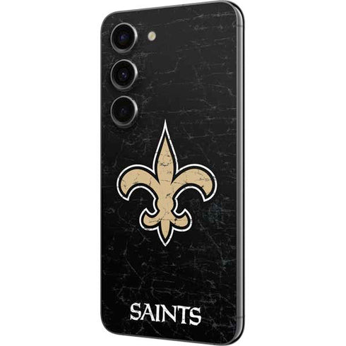 NFL New Orleans Saints Distressed Galaxy S23 Skin