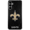 NFL New Orleans Saints Distressed Galaxy S24 Plus Clear Case